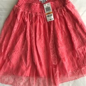 NEW! Bar III - Peach Lace Skirt